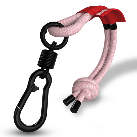 REMOVE BEFORE FLIGHT - Wristlet Keychain - PINK color